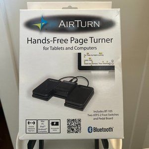 New AirTurn Bluetooth iPad Page Turner  BT-105